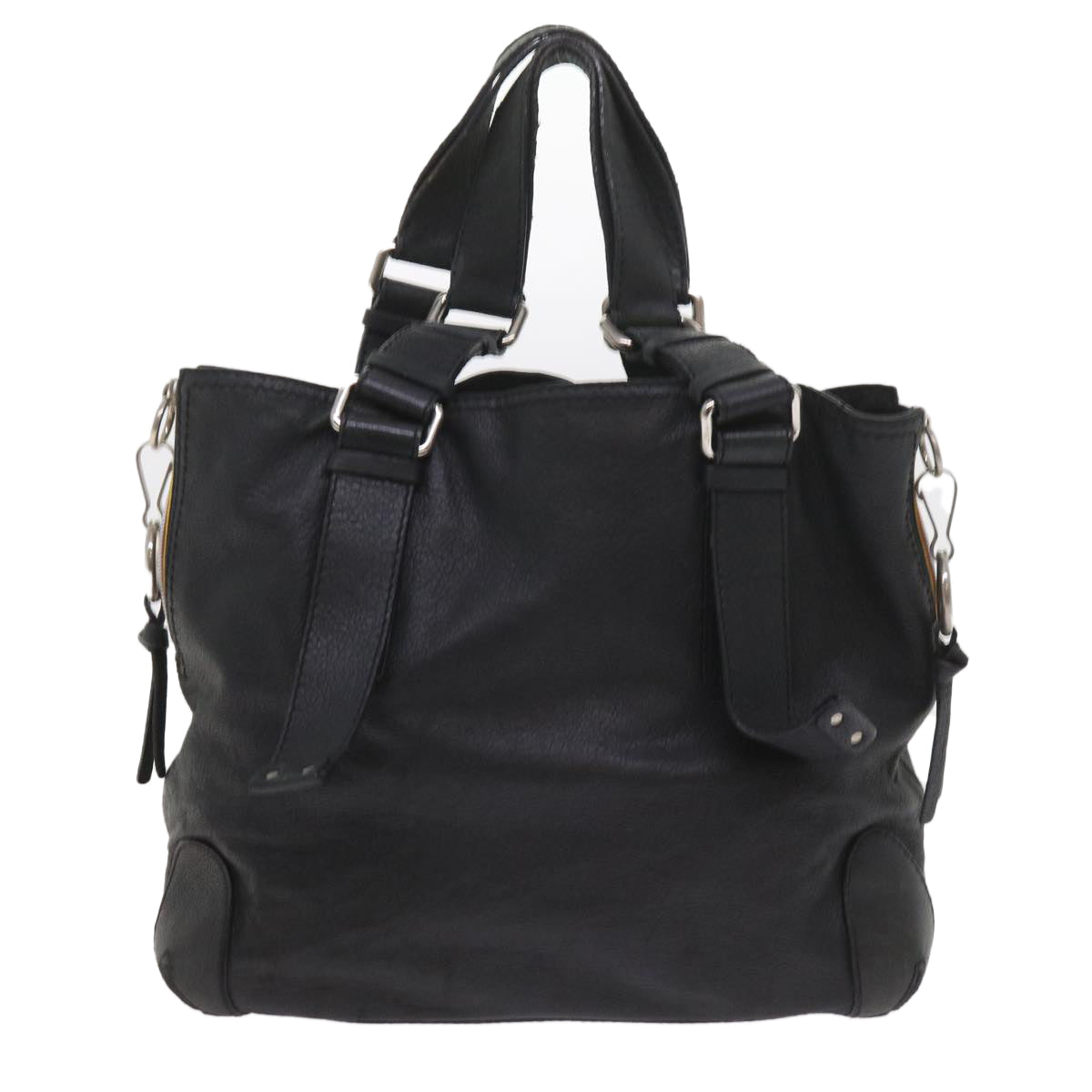 Chloe Tote Bag Leather Black bs9712