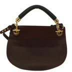 Chloe Goldie Shoulder Bag Leather 2way Wine Red bs9718
