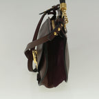 Chloe Goldie Shoulder Bag Leather 2way Wine Red bs9718