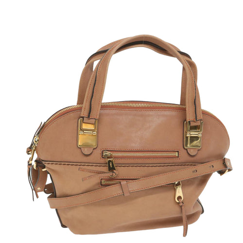 Chloe Shoulder Bag Leather 2way Beige bs9778