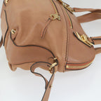 Chloe Shoulder Bag Leather 2way Beige bs9778