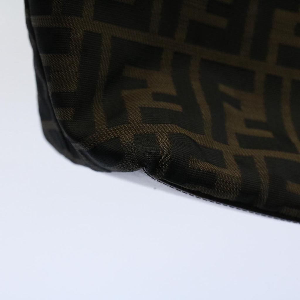 FENDI Zucca Canvas Tote Bag Black Brownbs9796