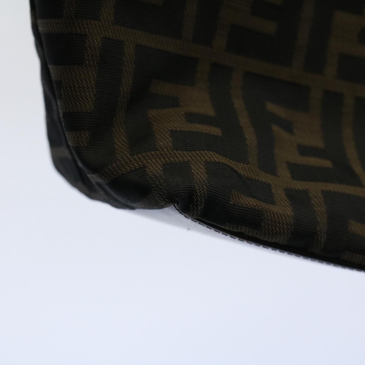 FENDI Zucca Canvas Tote Bag Black Brownbs9796