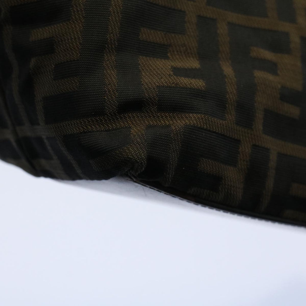 FENDI Zucca Canvas Tote Bag Black Brownbs9796