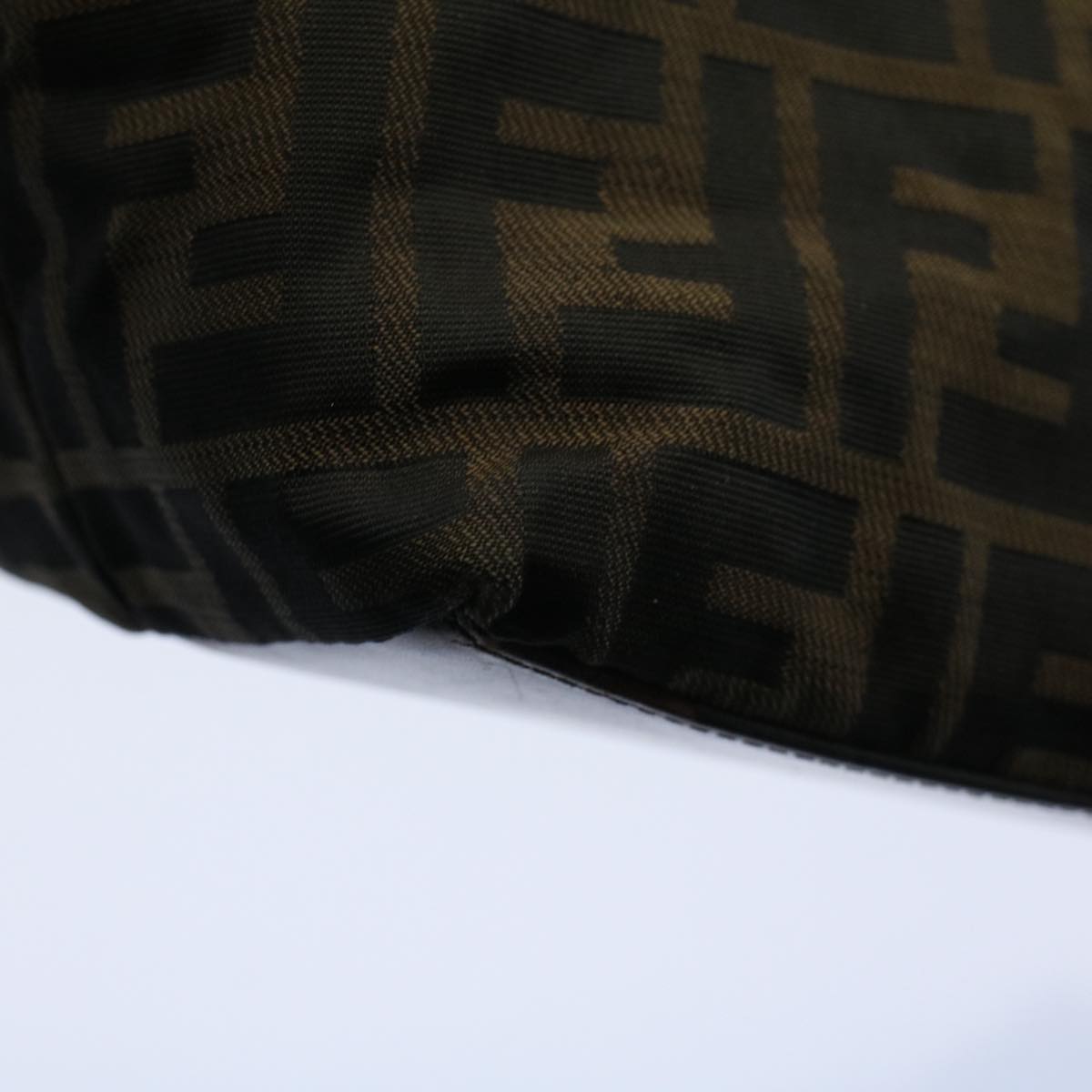 FENDI Zucca Canvas Tote Bag Black Brownbs9796