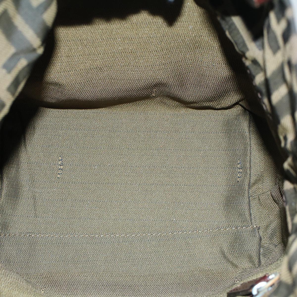 FENDI Zucca Canvas Tote Bag Black Brownbs9796