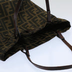 FENDI Zucca Canvas Tote Bag Black Brownbs9796