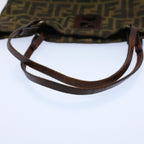 FENDI Zucca Canvas Tote Bag Black Brownbs9796