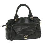Chloe Shoulder Bag Leather Black bs9806