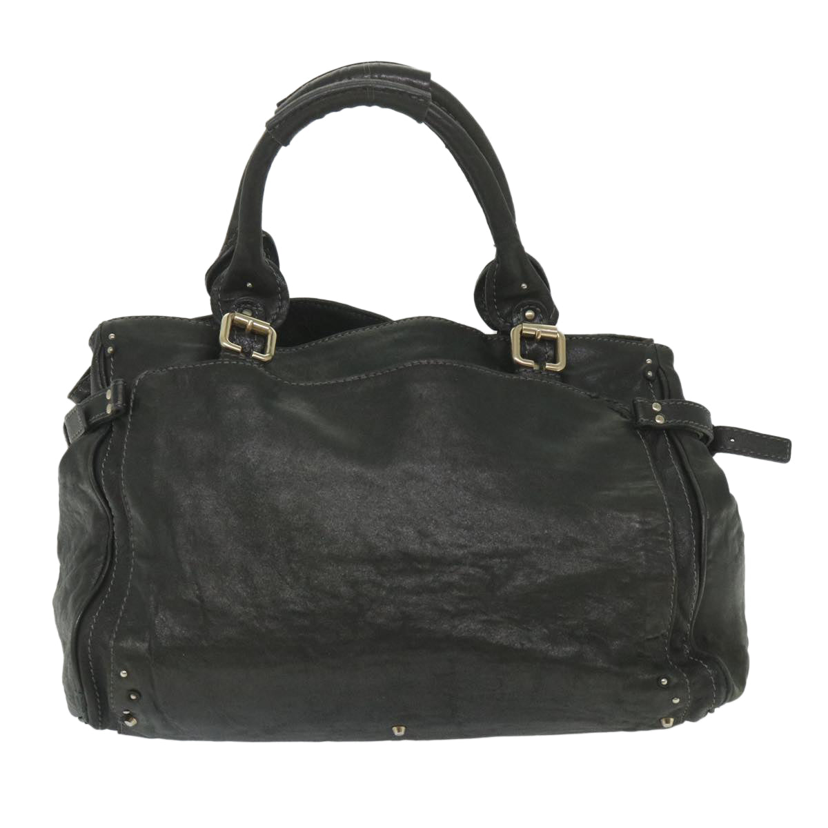 Chloe Shoulder Bag Leather Black bs9806
