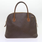 CELINE Macadam Canvas Wallet clutch Hand Bag PVC 4Set Brown Black  9870