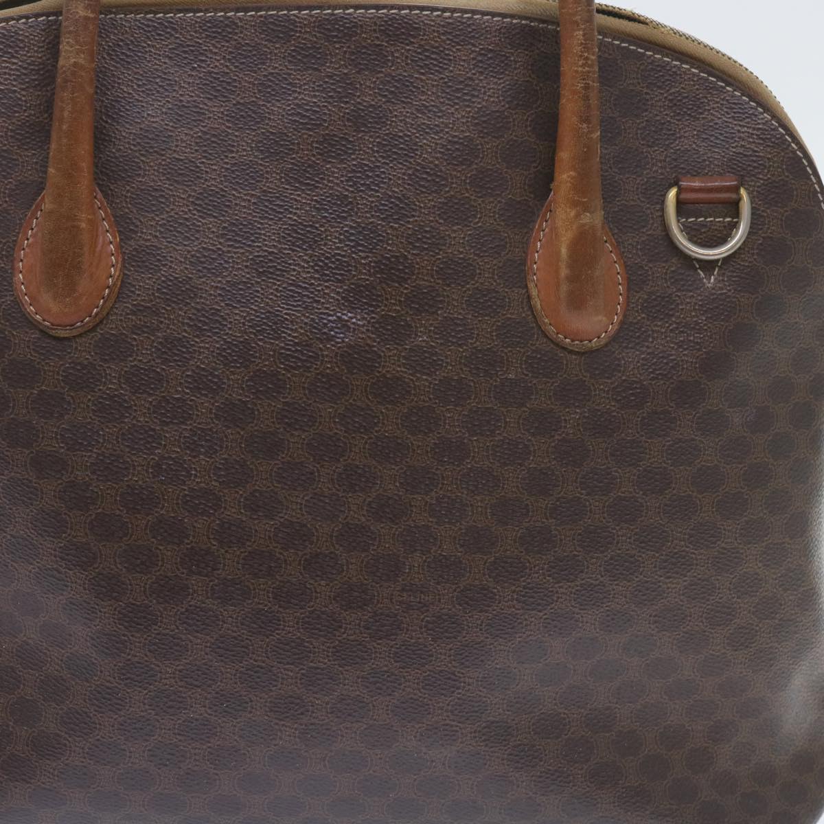 CELINE Macadam Canvas Wallet clutch Hand Bag PVC 4Set Brown Black  9870