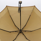 FENDI Zucchino Canvas folding Umbrella Nylon Gold Beigebs9905