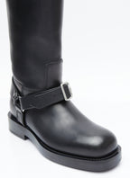 Burberry Women Leather Saddle Tall Boots