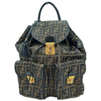 Fendi  Canvas Leather Backpack ()