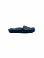 YVES SAINT LAURENT Size 6.5 Black Leather Solid Sandals