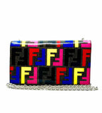 FENDI Multi-Color Zucca wallet on chain