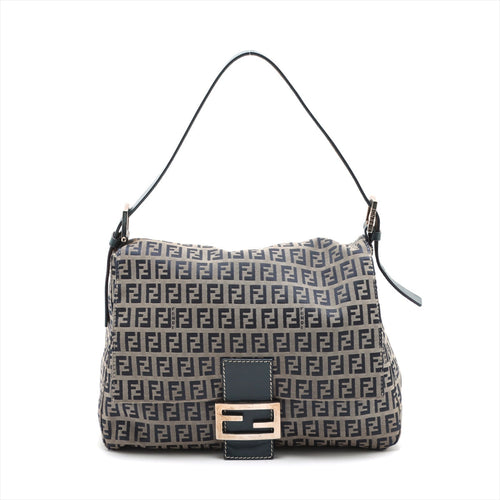 FENDI Mamma Baguette in Navy Zucca Monogram 26325