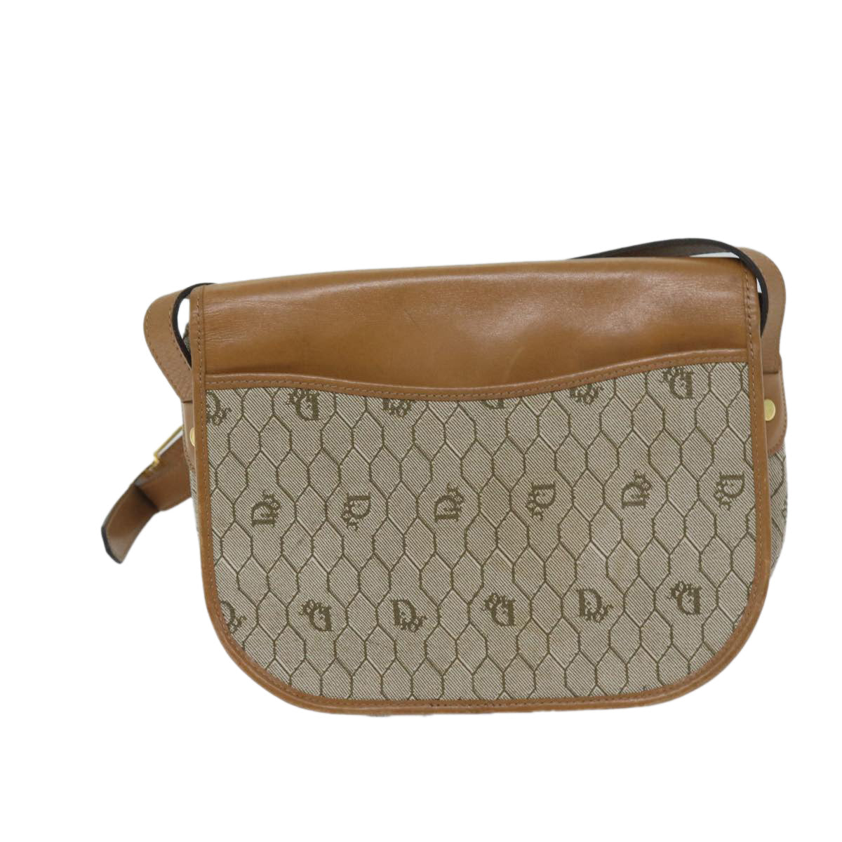 Dior Honeycomb  Canvas Shoulder Bag (Pre-Owned)