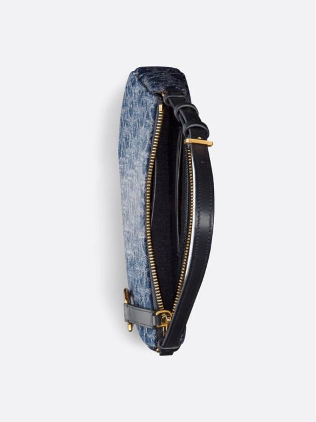 Saddle Rodeo Pouch Bag Blue Dior