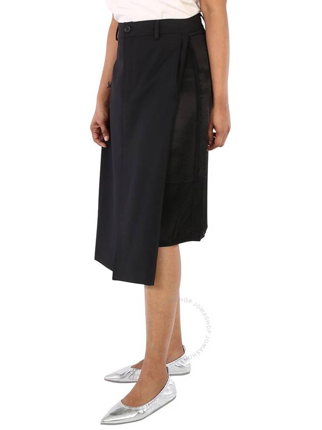 Balenciaga overlap long H-line skirt black