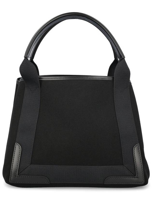 Balenciaga Cabas Logo Canvas Small Tote Bag Black