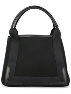 Balenciaga Cabas Logo Canvas Small Tote Bag Black