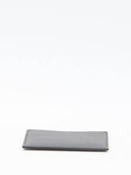Balenciaga Logo Printing Leather Card Wallet Black