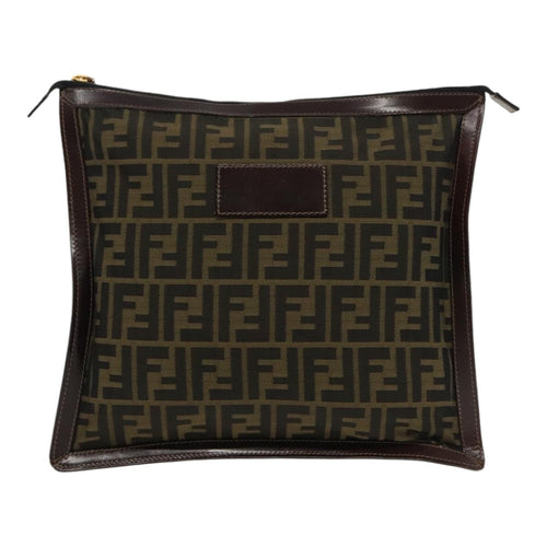 Fendi Zucca  Canvas Clutch Bag ()