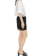 Burberry Burberry Lace V Paneled Boxy T Shirt Size Large