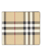Burberry Men's Vintage Check Half Wallet Beige