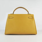 Hermes Kelly 32cm Togo Leather Handbag 6108 Yellow Golde