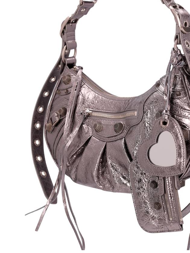 Balenciaga Le Cagole Small Shoulder Bag Silver
