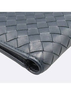 Bottega Veneta 113993 Intrecciato navy color 8 credit card half wallet