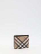 Burberry Check Half Wallet Beige