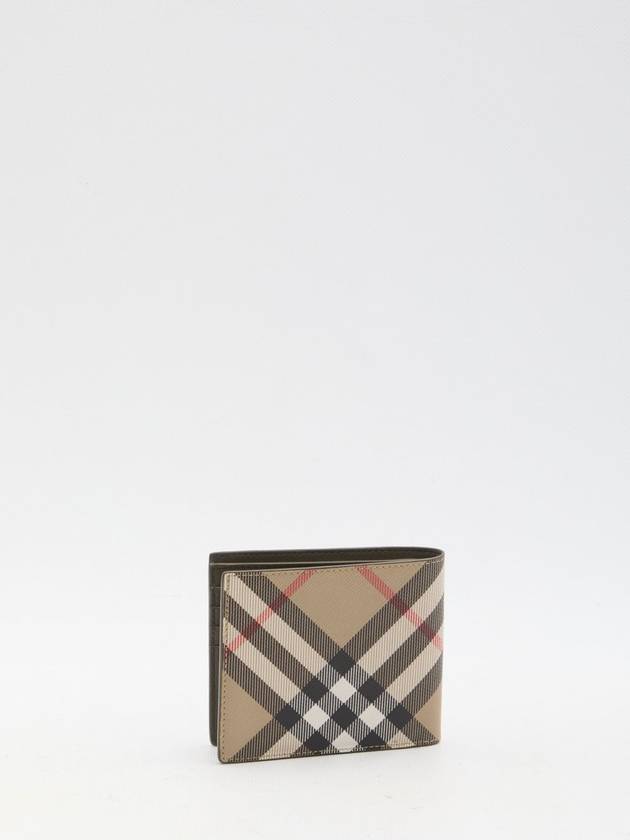 Burberry Check Half Wallet Beige