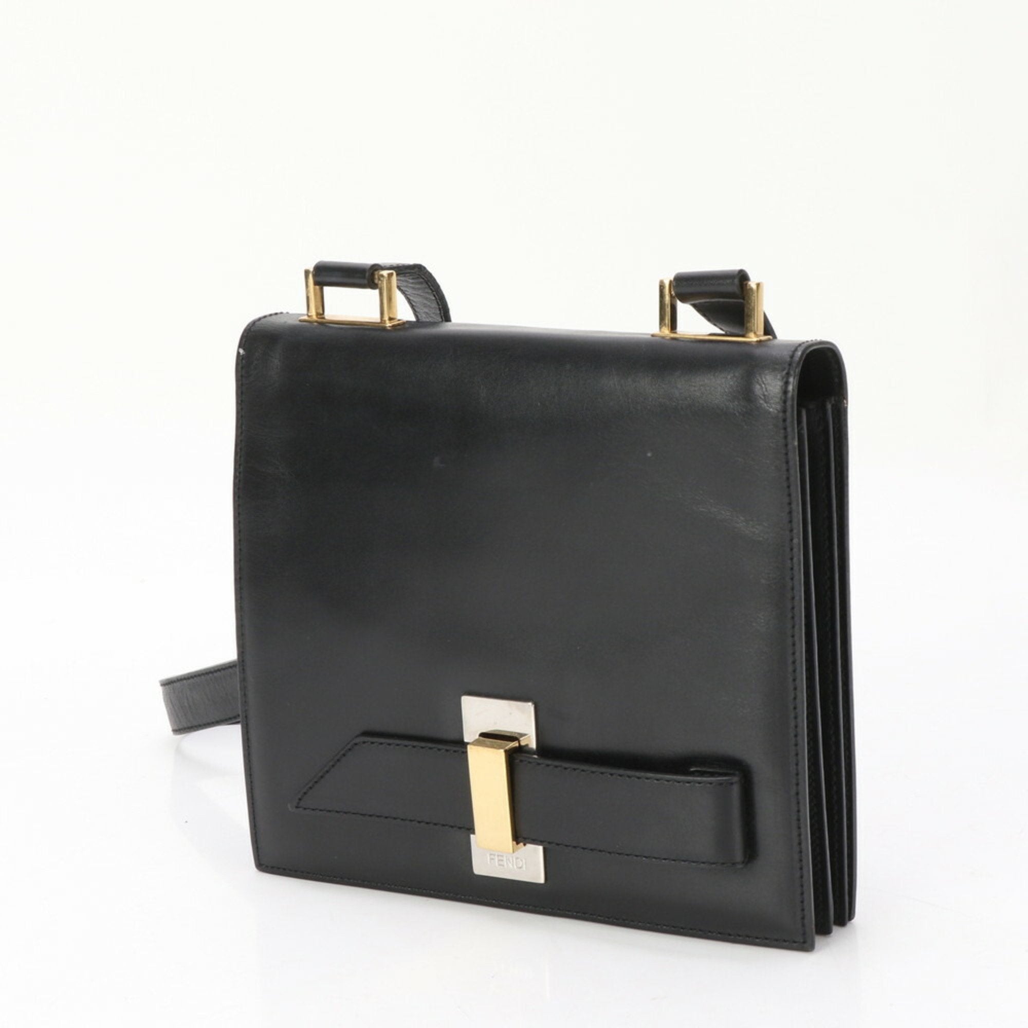 Fendi  Leather Handbag Shoulder Bag Tote Bag ()