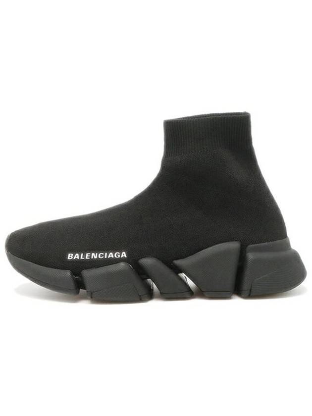 Balenciaga Women's Speed 2 0 Recycled Knit High Top Sneakers Black