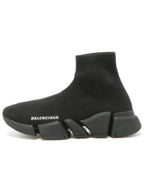 Balenciaga Women's Speed 2 0 Recycled Knit High Top Sneakers Black