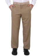 Burberry Burberry Men's Pecan Melange English Fit Crystal Embroidered Technical Linen Trousers, Brand Size 48 (Waist Size 32.7")