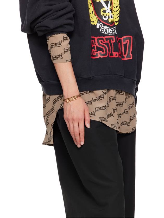 Balenciaga BB Icon Logo Tangled Bracelet