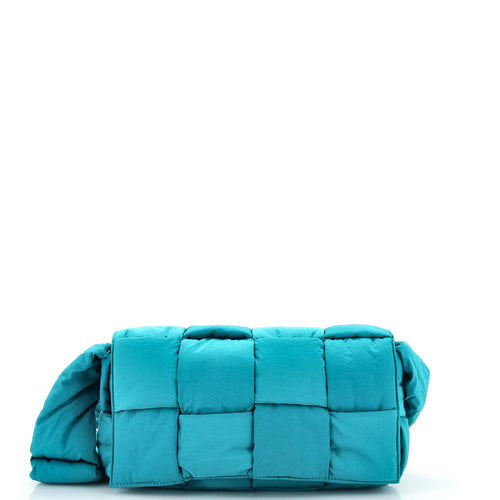 Bottega Veneta Padded Tech Cassette Crossbody Bag Intrecciato Nylon
