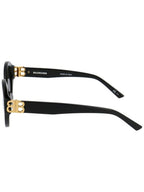 Balenciaga round frame logo sunglasses
