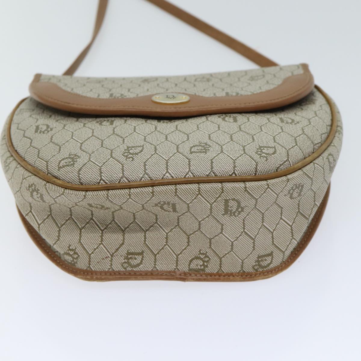 Dior Honeycomb  Canvas Shoulder Bag (Pre-Owned)