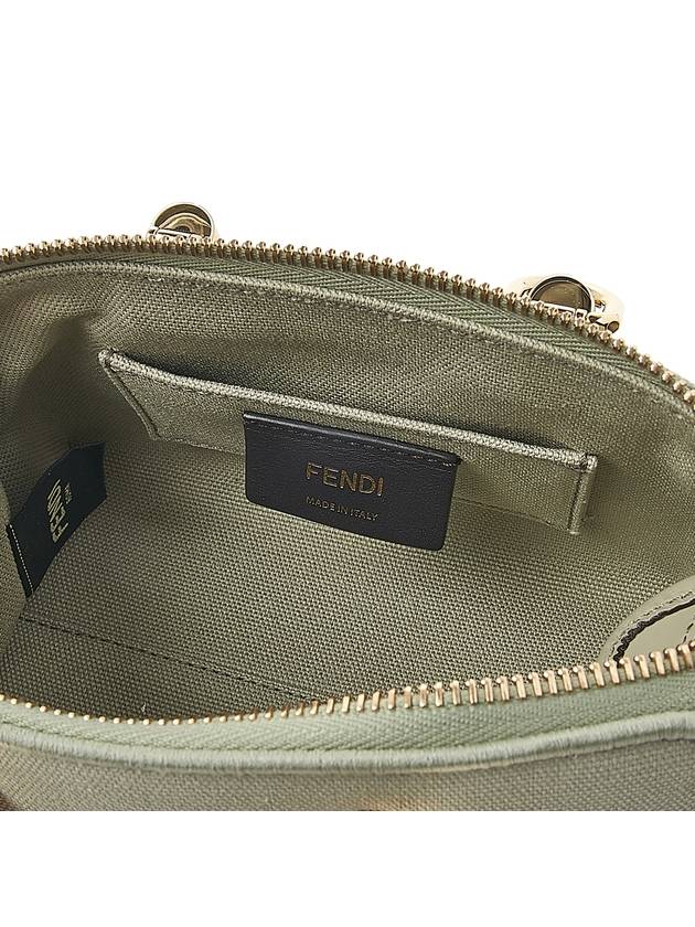 Fendi By The Way Small Canvas Tote Bag Green