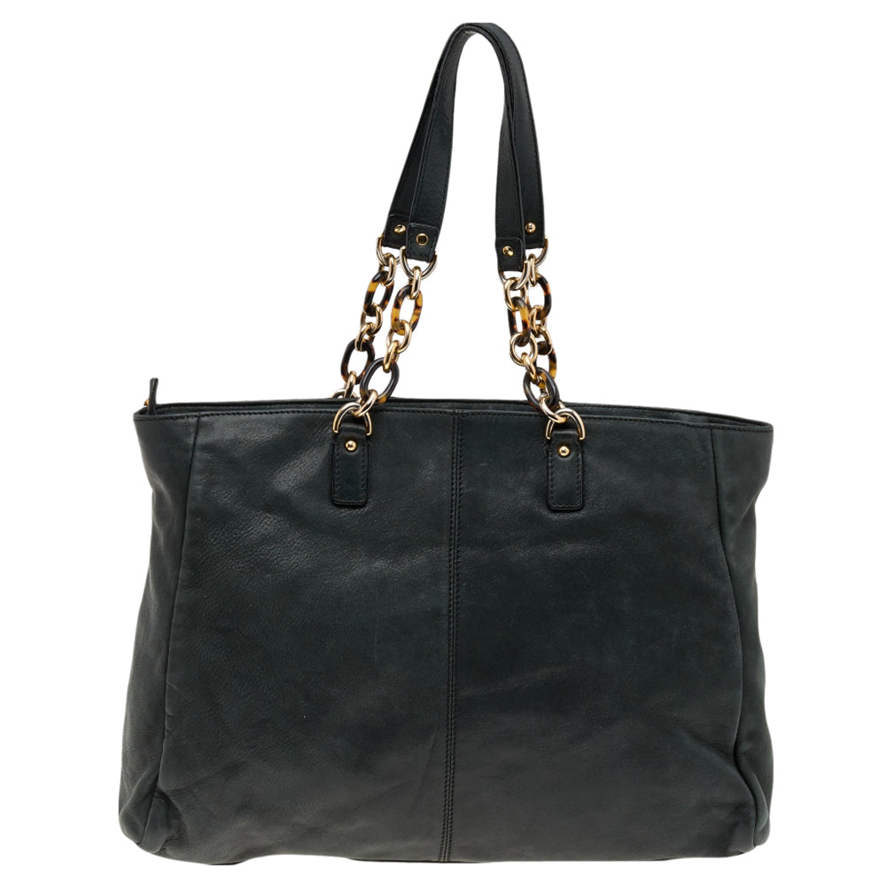 Fendi  Iridescent Leather Chain Tote