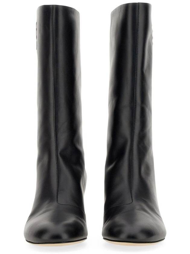 Fendi Karligraphy Logo Middle Boots Black