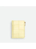 Bottega Veneta Women's Card Wallet Medium Cassette Bi Fold Zip Wallet 750262VCQC17117