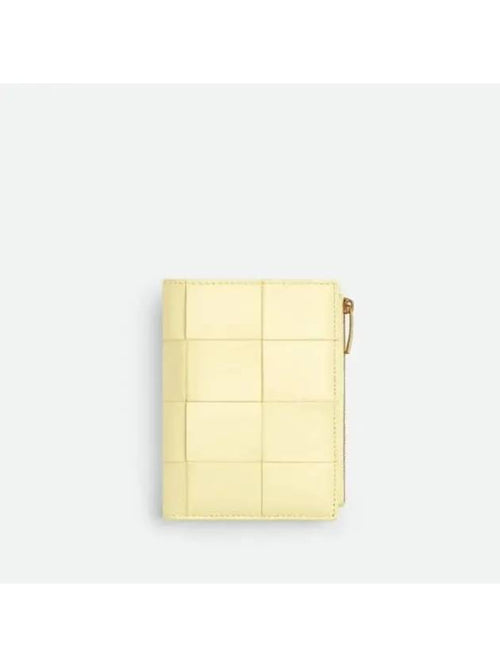 Bottega Veneta Women's Card Wallet Medium Cassette Bi Fold Zip Wallet 750262VCQC17117