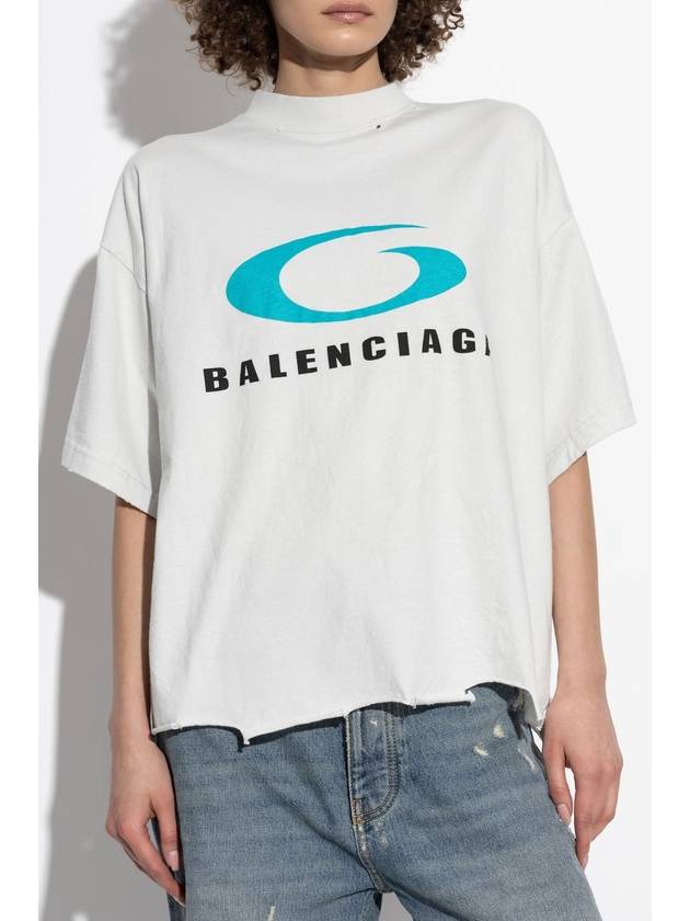 Balenciaga Balenciaga T-shirt With Logo, Women's, White